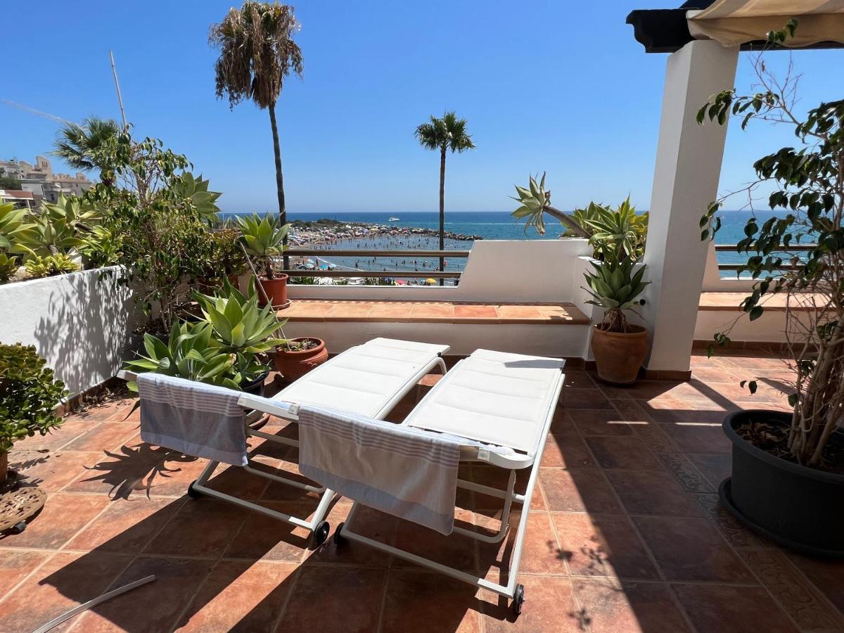 Playa Cristo Amazing Beach Terrace Appartment Estepona Exterior foto